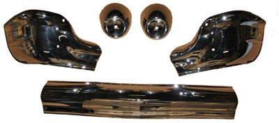 FRONT BUMPER SET (5 PCS) 57 CHEVY ALL