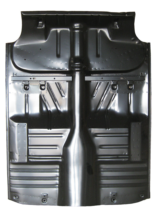 HARDTOP COMPLETE FLOOR PAN W/ BRACES 55-57 CHEVY