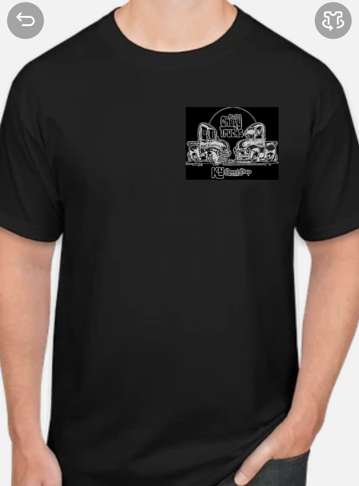 KY Speed Shop 47-55.1 Chevy Truck T-Shirt Black