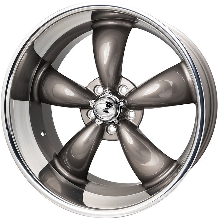COYS C-5 FORGED 6061 Gun Metal Polished Lip Wheel