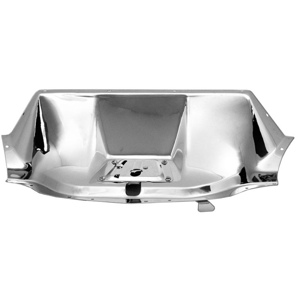 Hood Latch Panel - Chrome 47-53 Chevy Truck