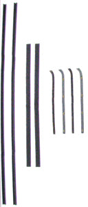 METAL FRAMED GLASS - BELTLINE MOLDING AND GLASSRUN MOLDING K