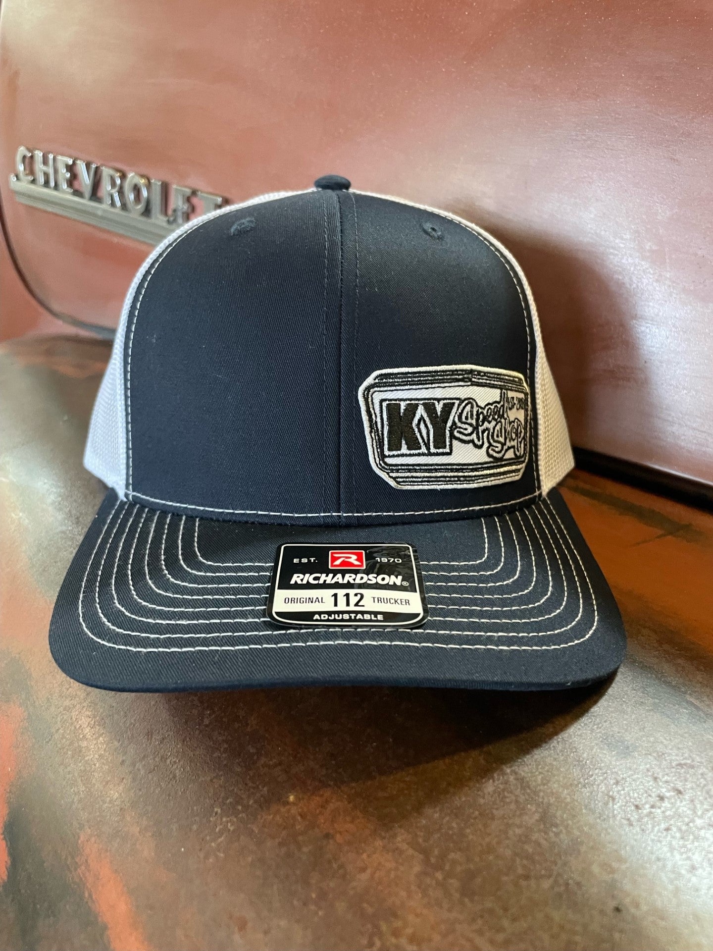 KYSS Richardson 112 Trucker Hat - Navy Blue/White
