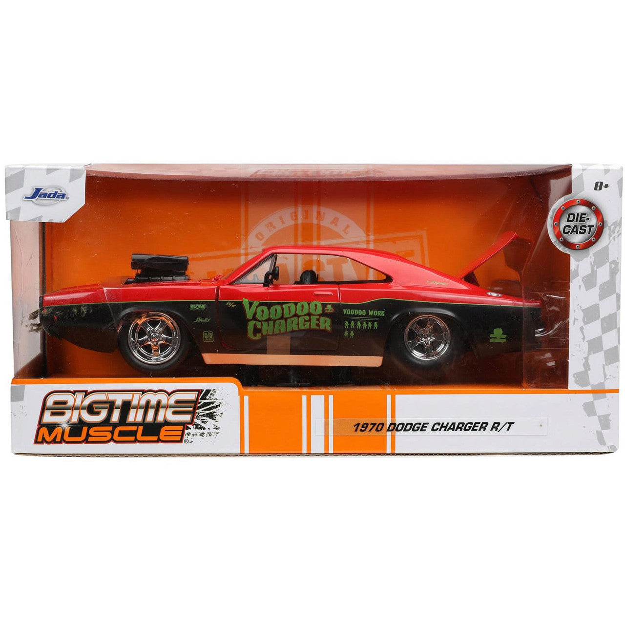 1970 VooDoo Dodge Charger R/T - BTM 1:24 Scale Diecast Replica Model by Jada Toys