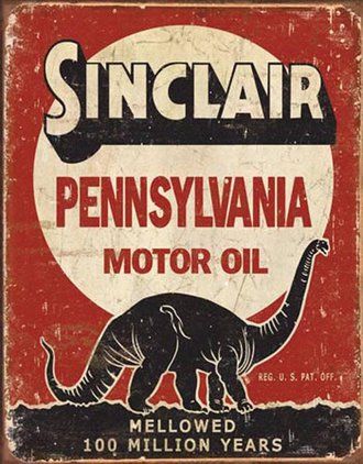 Sinclair-Million Years Tin Sign