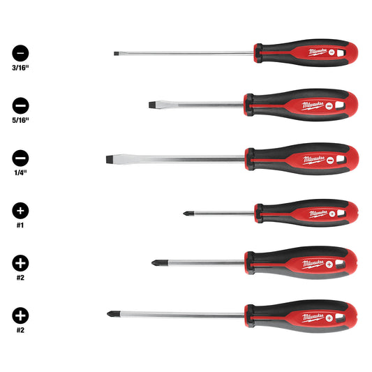 Milwaukee 6-Pc. Screwdriver Set, Model# 48-22-2706