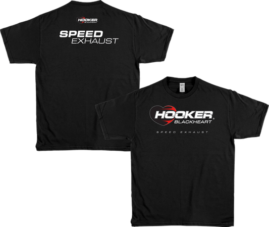 HOOKER BLACKHEART TEE - BLACK