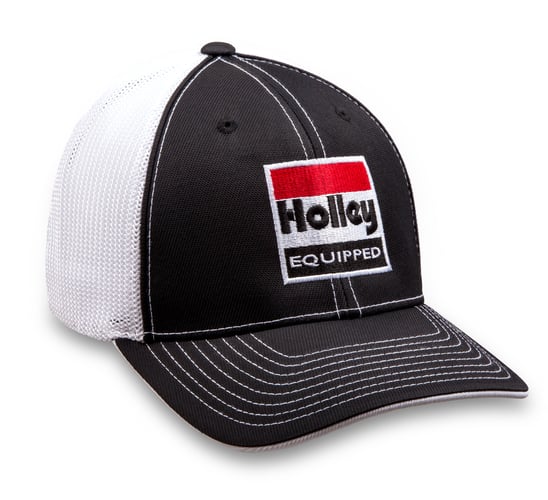 HOLLEY BLACK FLEX MESH CAP - LG
