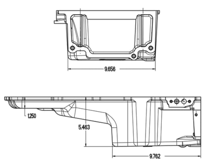 HOLLEY GM LS SWAP OIL PAN - ADDITIONAL FRONT CLEARANCE