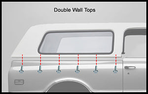 ROOF RAIL WEATHERSTRIP SEAL, LEFT AND RIGHT HAND, PAIR