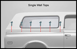 REAR WINDOW WEATHERSTRIP SEAL, WITHOUT TRIM GROOVE, SINGLE W