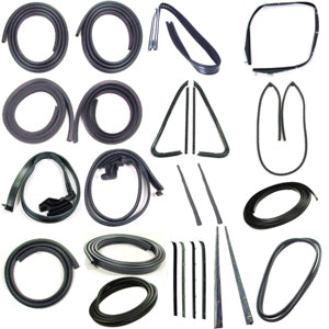 COMPLETE WEATHERSTRIP SEAL KIT - MODELS WITHOUT WEATHERSTRIP TRIM GROOVE.