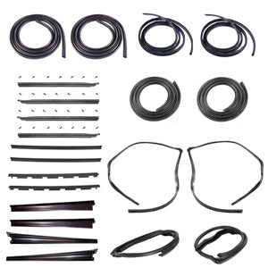 4 DR CREW CAB PICKUP - COMPLETE WEATHERSTRIP SEAL KIT - KIT INCLUDES: FRONT