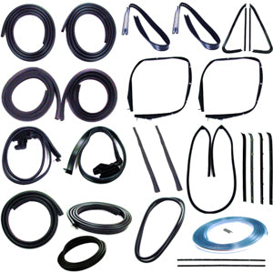 COMPLETE WEATHERSTRIP SEAL KIT - MODELS WITH WEATHERSTRIP TRIM GROOVE.  KIT