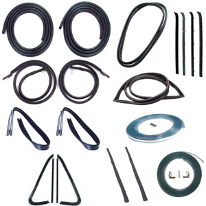 2 DR STANDARD CAB PICKUP - COMPLETE WEATHERSTRIP SEAL KIT- MODELS WITH CHRO