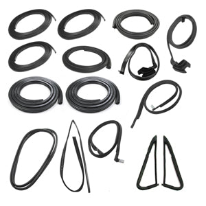 COMPLETE WEATHERSTRIP SEAL KIT - MODELS WITHOUT WEATHERSTRIP TRIM GROOVE.