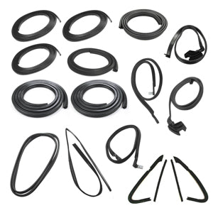 COMPLETE WEATHERSTRIP SEAL KIT - MODELS WITH WEATHERSTRIP TRIM GROOVE.  KIT