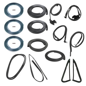 COMPLETE WEATHERSTRIP SEAL KIT - MODELS WITH WEATHERSTRIP TRIM GROOVE.  KIT