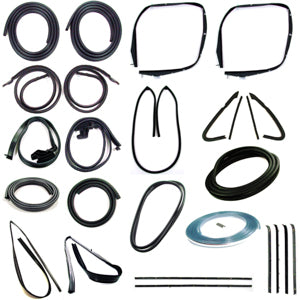 COMPLETE WEATHERSTRIP SEAL KIT - MODELS WITH WEATHERSTRIP TRIM GROOVE.  KIT