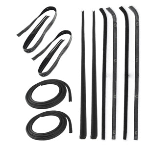 DOOR WEATHERSTRIP SEAL KIT, GLASS RUN CHANNELS, BELTLINE MOL