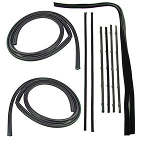 DOOR WEATHERSTRIP SEAL KIT, GLASS RUN CHANNELS, BELTLINE MOL