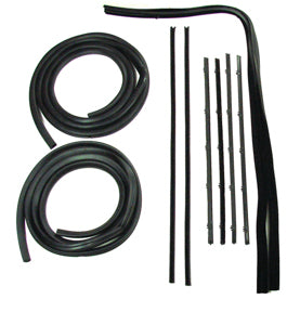 DOOR WEATHERSTRIP SEAL KIT, GLASS RUN CHANNELS, BELTLINE MOL