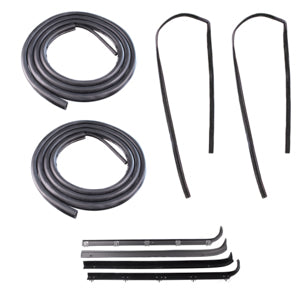 DOOR WEATHERSTRIP SEAL KIT, GLASS RUN CHANNELS, BELTLINE MOLDINGS AND DOOR