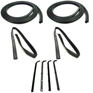 XLT DOOR WEATHERSTRIP SEAL KIT, GLASS RUN CHANNELS, BELTLINE MOLDINGS AND D