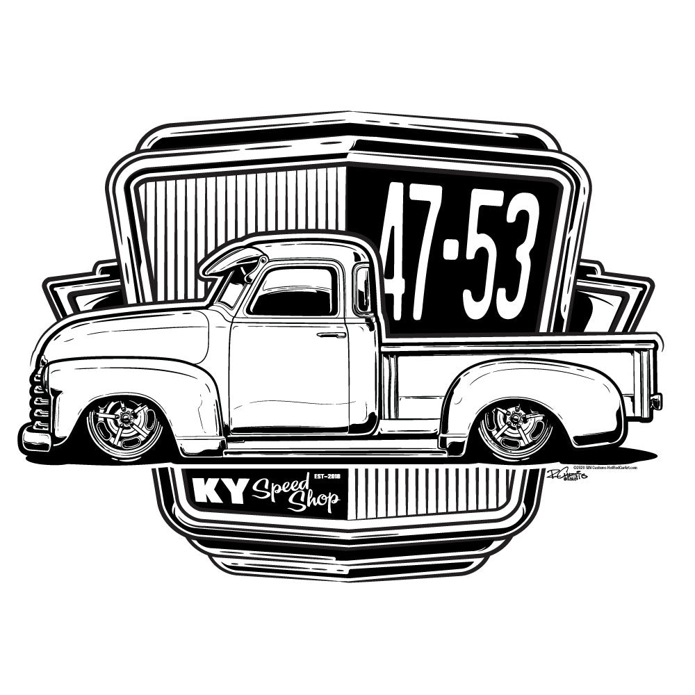 KYSS Chevy Truck Year Feature T-Shirt 47-87