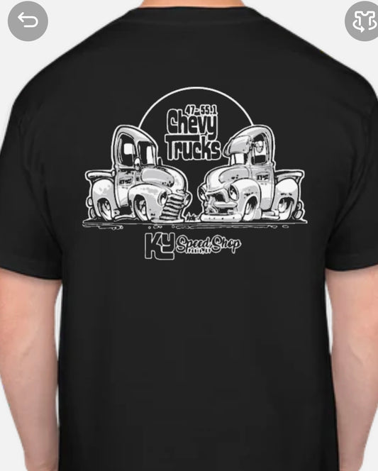 KY Speed Shop 47-55.1 Chevy Truck T-Shirt Black