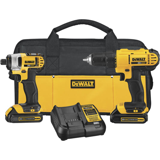 DEWALT 20V Cordless Drill/Impact Combo Kit