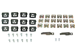 2 DR HARDTOP - MOLDING CLIP KIT, WINDSHIELD AND REAR WINDOW KITS