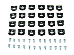 2 DR HARDTOP - MOLDING CLIP KIT, REAR WINDOW, 23 PIECE SET