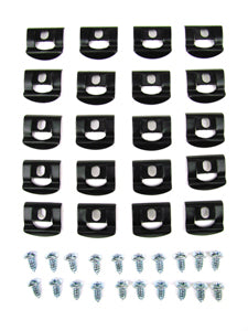 2 DR HARDTOP - MOLDING CLIP KIT, REAR WINDOW, 40 PIECE SET