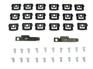 2 DR COUPE - MOLDING CLIP KIT, REAR WINDOW, 20 PIECE SET