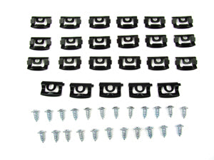 2 DR COUPE - MOLDING CLIP KIT, WINDSHIELD, 46 PIECE SET