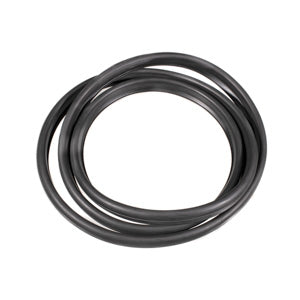 REAR WINDOW WEATHERSTRIP SEAL, WITH TRIM GROOVE FOR STEEL TRIM