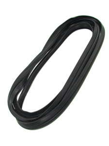 WINDSHIELD WEATHERSTRIP SEAL WITH TRIM GROOVE FOR STEEL TRIM