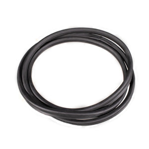 REAR WINDOW WEATHERSTRIP SEAL, WITH TRIM GROOVE FOR STEEL TRIM