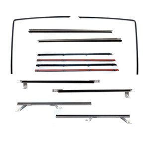 2 DR SPORT UTILITY - BELTLINE MOLDING AND GLASS RUN CHANNEL KIT, LEFT AND R