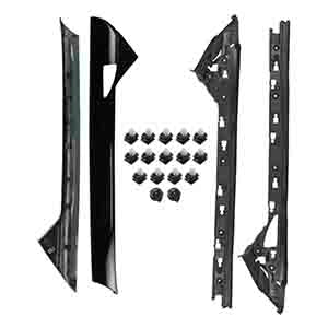 4 DR SPORT UTILITY - WINDSHIELD SIDE MOLDING KIT. 20 PIECE KIT, FOR POLICE