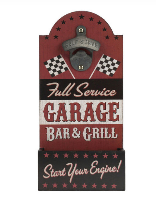 Bottle Opener Full Serv Garage