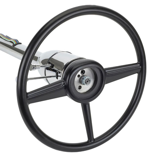 47-54 Chevy/GMC Truck 15 Inch Steering Wheel, Black