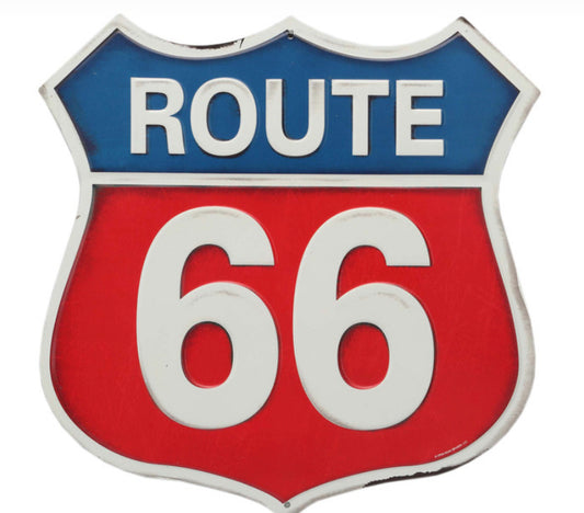 Route 66 Metal Sign