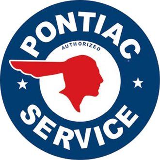 Pontiac Service Tin Sign