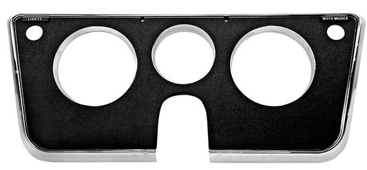 DASH BEZEL 69-72 3 HOLE BLKCHR
